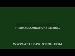 Matte thermische laminatiefilm, Matt laminate roll, Matt finishing roll film, BOPP thermische laminatie