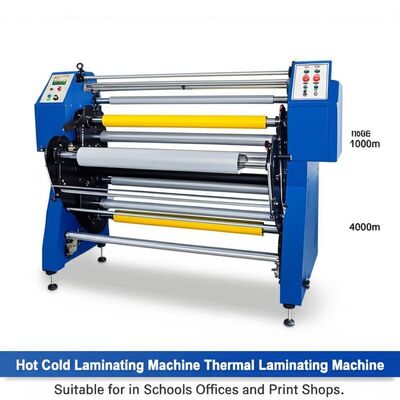 Lange 1000m 4000m Warm Cold Laminating Machine Thermal Laminating Machine Geschikt voor scholen, kantoren en drukkerijen