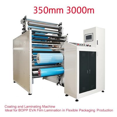 Rolgrootte 350mm 3000m Coating and Laminating Machine Ideaal voor BOPP EVA Film Laminatie in Flexible Packaging Productie